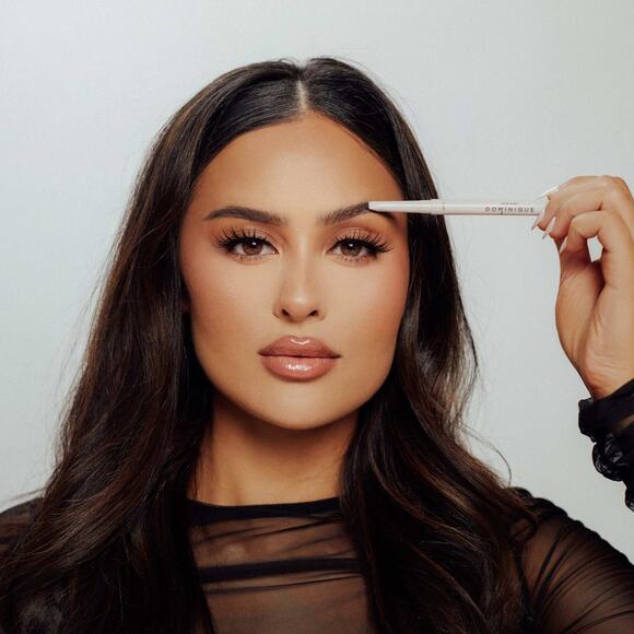 Dominique Cosmetics Brow Frame 4-in-1 Eyebrow Pencil in Cool Deep Brown NEW - Picture 8 of 11